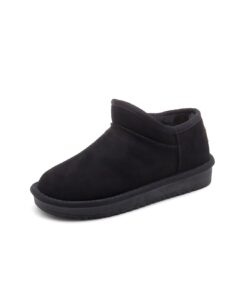 Winter 2020 New Women's Snow Boots Fashion Warm Suede Women's Flat Bottom Short Home Casual Shoes Size 35-40