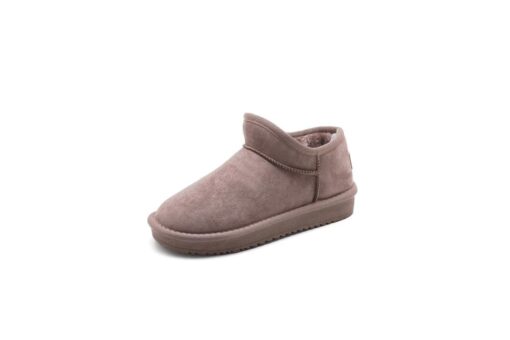 Winter 2020 New Women's Snow Boots Fashion Warm Suede Women's Flat Bottom Short Home Casual Shoes Size 35-40